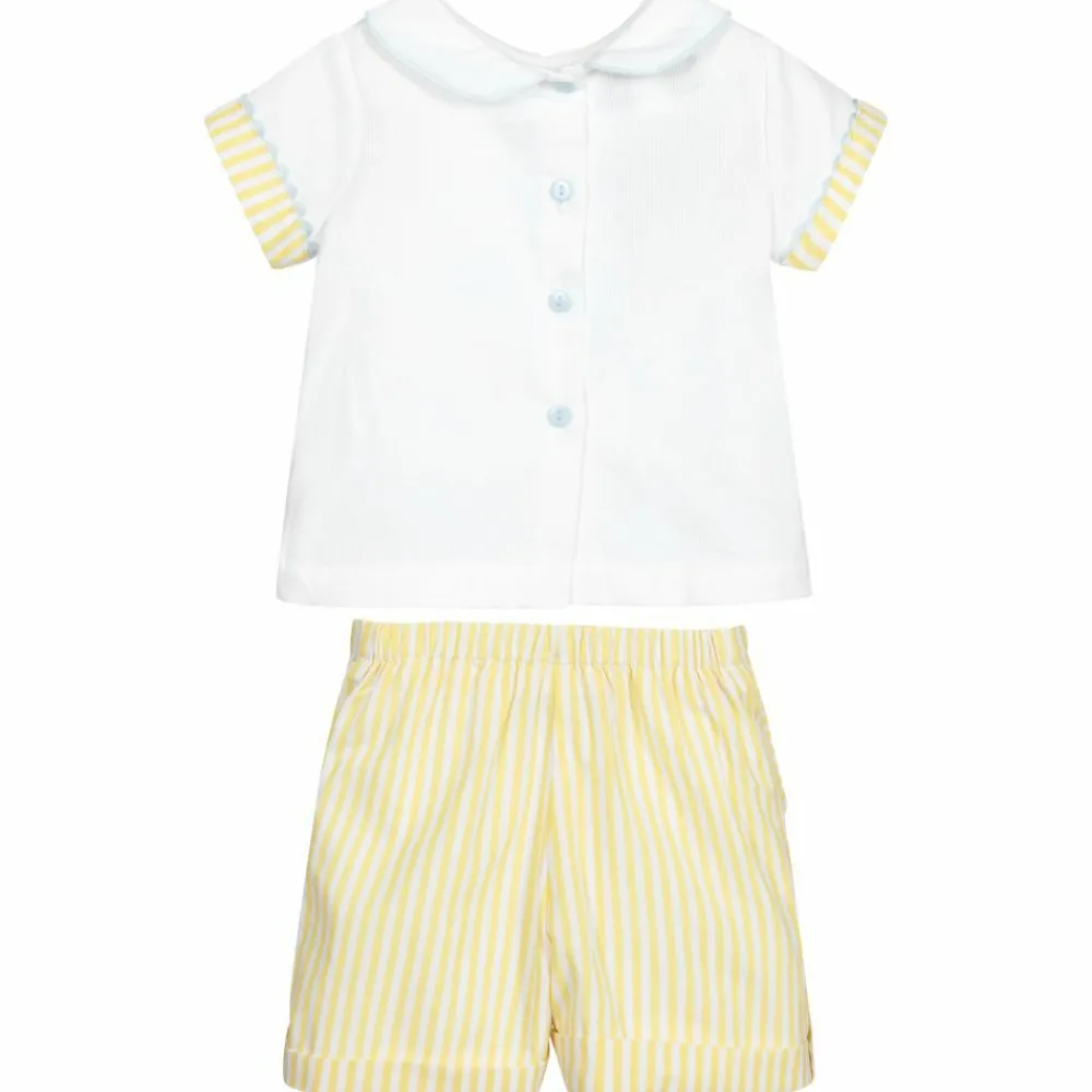 Beau KiD Outfit Sets*Yellow & White Shorts Set