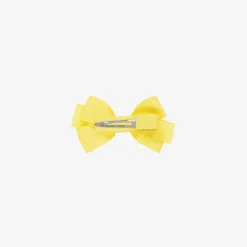 Peach Ribbons Hair Accessories*Yellow Bow Hair Clip (7cm)