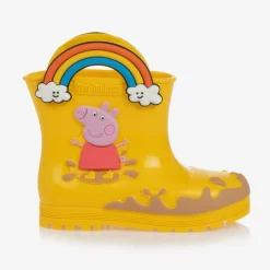 Mini Melissa Rain Boots|Rain Boots*Yellow Peppa Pig Rain Boots